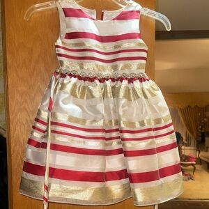 Striped Red and Gold Dress